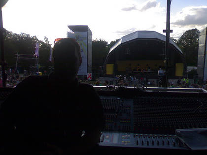 The view from the mixing desk