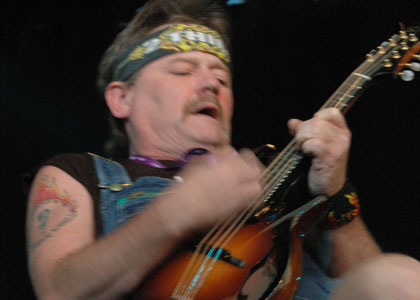 Performers on Friday at the Cambridge Folk Festival 2005