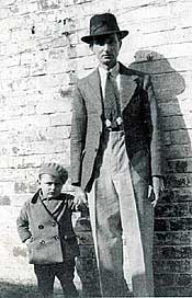Wilson John Haire with his father in 1936