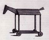 Image of a horse-shaped instrument of punishment