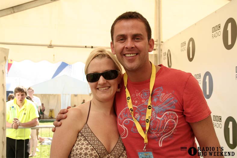 Scott Mills in the signing tent