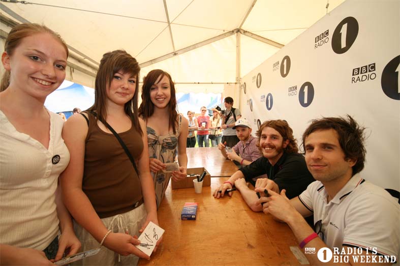 Signing sessions with The Hoosiers