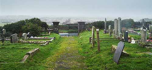 General view from the graveyard at Ballywillan
