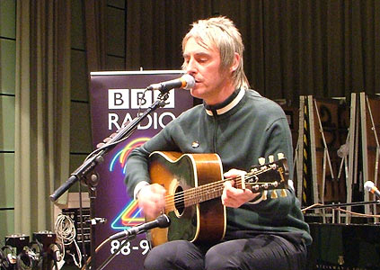 Paul Weller singing at Maida Vale