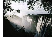 Victoria Falls on the border between modern Zimbabwe and Zambia, described by the Kololo tribe as 'Mosi-oa-Tunya' which means 'the snake that thunders'