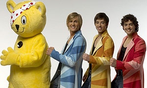Pudsey and the Any Dream Will Do finalists