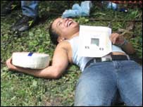 Dione Carter, winner of the 2004 women's race