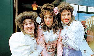 Little Britain's Matt Lucas and David Walliams with Robbie Williams