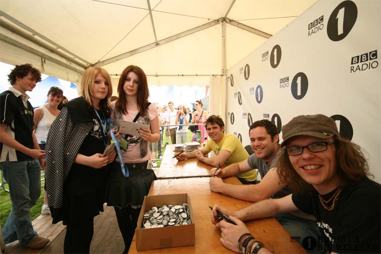 Signing sessions with The Hoosiers