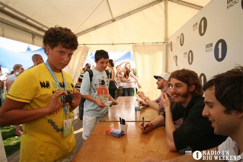Signing sessions with The Hoosiers