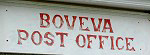 Boveva Post Office Sign