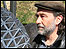Peter Randall-Page with one of his sculptures