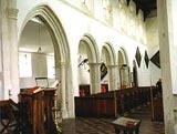 Image of the south arcade at Kirtling parish church