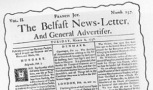earliest copy of the news letter