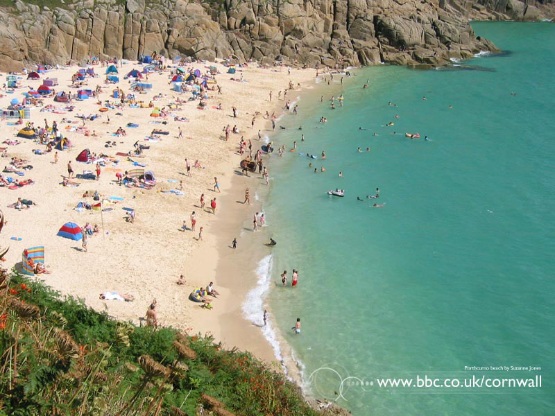 Porthcurno beach