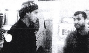 Picture Shows: Burger King, Toddington Services. This is one of the actual surveillance images. Mohammed Siddeque Khan is on the right. Panorama believes he's identifiable as is Shehzad Tanweer.