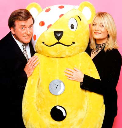 Terry Wogan, Pudsey Bear and Gaby Roslin