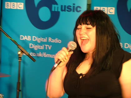 Beth sings her heart out in the Hub