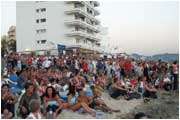 The Cafe Del Mar crowd