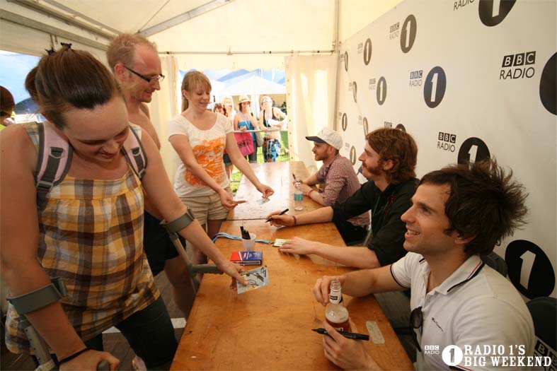 Signing sessions with The Hoosiers