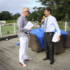 Chris and Vassos on the balcony - Isn't Vassos looking very smart?!