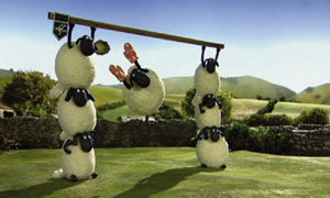 Shaun The Sheep: The flock play football