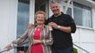 Derek shares a cuppa with a fan