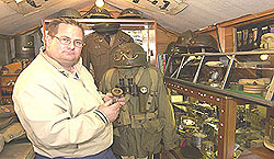 Davy Fitzsimons - collector of WWII memorabilia