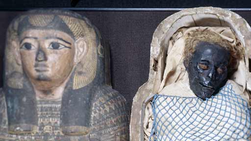 The Egyptian mummy Takabuti and her case The Egyptian mummy Takabuti and her case
