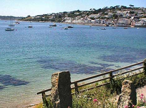 St Mawes with the castle in the distance