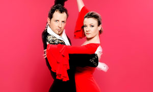 Kelly and Andy Kainz dance for Austria