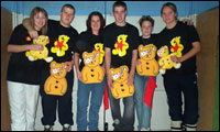 Roller-thon particpants.