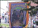 The big meeting (image: Durham Miners Gala banners)