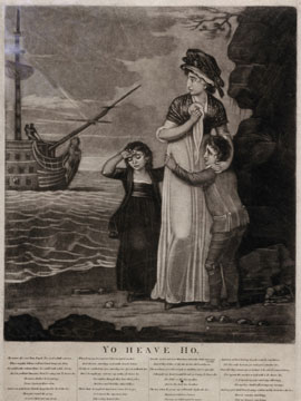 Yo Heave Ho, published by Laurie & Whittle, 24 April 1799. NMM Repro ID PW 4013.