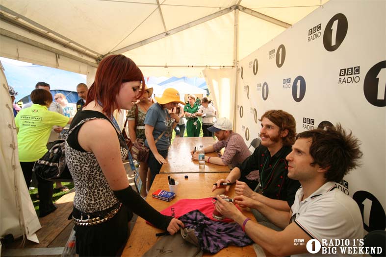 Signing sessions with The Hoosiers