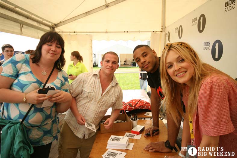 Signing sessions with Fearne and Reggie