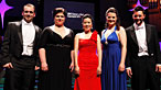 The five competitors in concert four