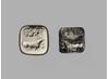 A seal (right), and an impresssion made by it, from the Indus Valley civilisation. © Trustees of the British Museum