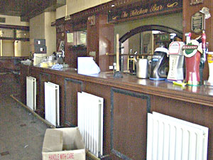 Inside the Kitchen Bar - revealing radiators!