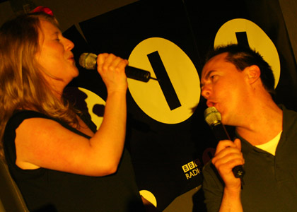 Chris Moyles karaoke at Abertay Uni