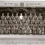 Sgt. P. Bell’s Squad - Scots Guards, July 1943 - Guards Depot My Grampa is in the middle row, fourth from the right. Sgt. P. Bell’s Squad - Scots Guards, July 1943 - Guards Depot My Grampa is in the middle row, fourth from the right.