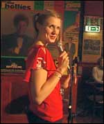 Tessa on stage