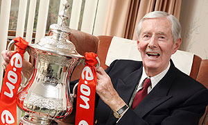 David Morgan with the FA Cup
