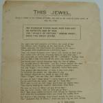 Poem sold around Exeter after the Blitz in May 1942.  The poem was bought by June Davey for 3d