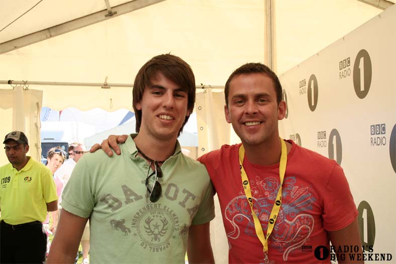 Scott Mills in the signing tent