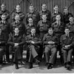 99 (Gunnery Leader) Course, Central Gunnery School, Catfoss 04/06/45 to 29/06/45  Bill is 3rd from right centre row