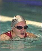 Scheila swimming