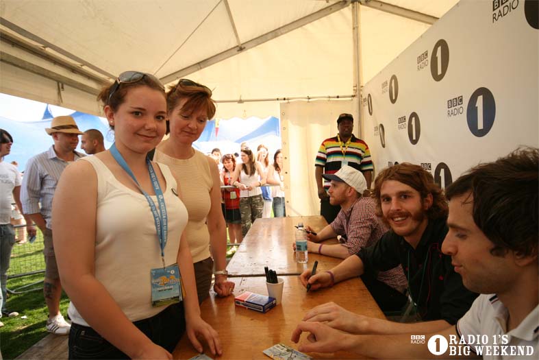 Signing sessions with The Hoosiers