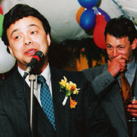 Image: Nick Hilliard and his best man, Mark