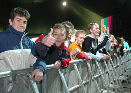 Saturday crowd